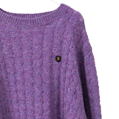 BLANC basque(ブランバスク) クラッシュモヘア混透かしニット BB55-713