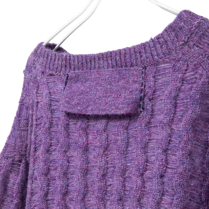 BLANC basque(ブランバスク) クラッシュモヘア混透かしニット BB55-713