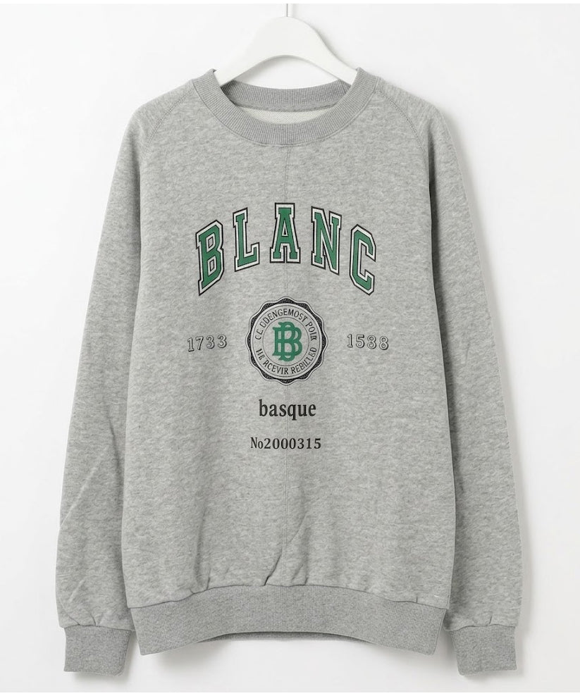 【2026/08/24ライブアイテム】BLANC basque(ブランバスク) 裏毛スウェットPO BB64-903