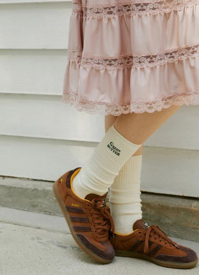 GREEN BUTTER(グリーンバター) NEEDLEWORK MID-CALF SOCKS ニードルワーク ミッドカーフ ソックス GB0808NMS